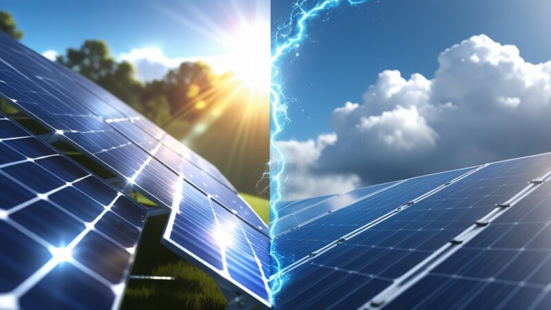 Energia Solar em Dias Nublados: Quanto Suas Placas Realmente Produzem e Como Compensar